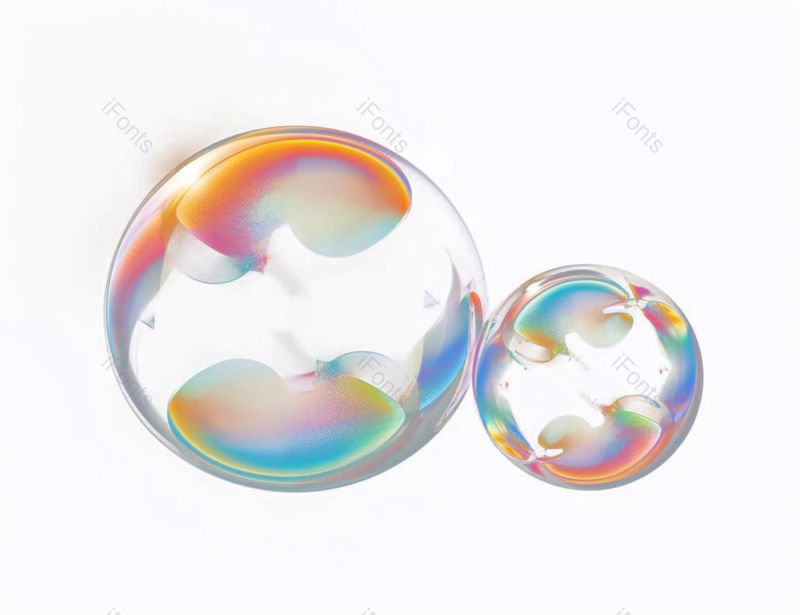 光效果图片,抽象元素,透明PNG,透明气泡免抠素材